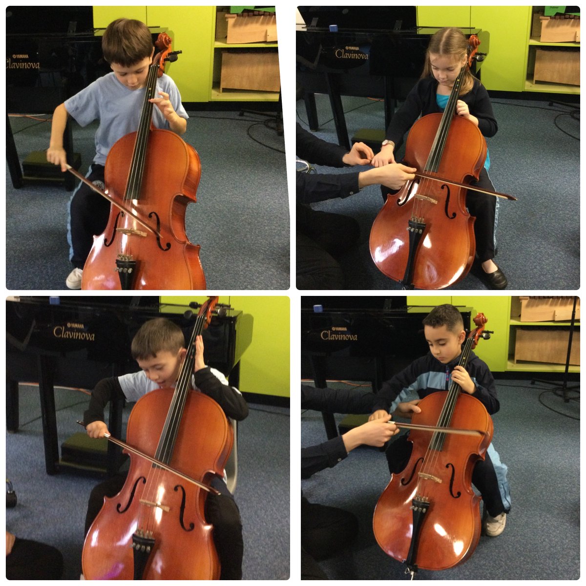 To continue with the orchestral theme,
@UptonForm2 had a little go on a cello today
@UptonPrePrep
@UptonHead
#Uptonjourney