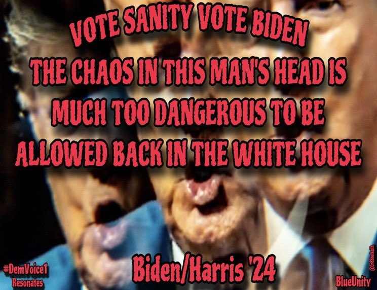 MurphyJenCubs's tweet photo. Horror movie rule number one!

𝗡𝗲𝘃𝗲𝗿 𝗲𝘃𝗲𝗿 𝗹𝗲𝘁 𝘁𝗵𝗲 𝗸𝗶𝗹𝗹𝗲𝗿 𝗯𝗮𝗰𝗸 𝗶𝗻𝘁𝗼 𝘁𝗵𝗲 𝗵𝗼𝘂𝘀𝗲 𝗼𝗻𝗰𝗲 𝘆𝗼𝘂 𝗴𝗲𝘁 𝗵𝗶𝗺 𝗼𝘂𝘁!

#DemVoice1 
#BidenHarris2024 
#VoteBlue2024ProtectDemocracy https://t.co/2Wc98N6SEx
