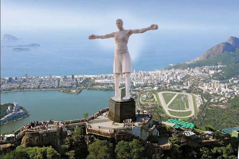 nialloloughlin's tweet photo. Loving the new Katie Taylor statue that was unveiled in Rio De Je Bray! @KatieTaylor #KatieTaylor #TaylorvCameron https://t.co/Q2qFA2Pws7