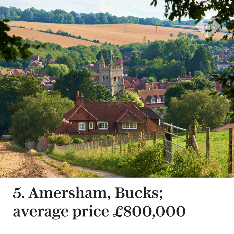 Telegraph's tweet photo. Good schools. Beautiful surroundings. See which town topped our table - and how much it costs to live there.