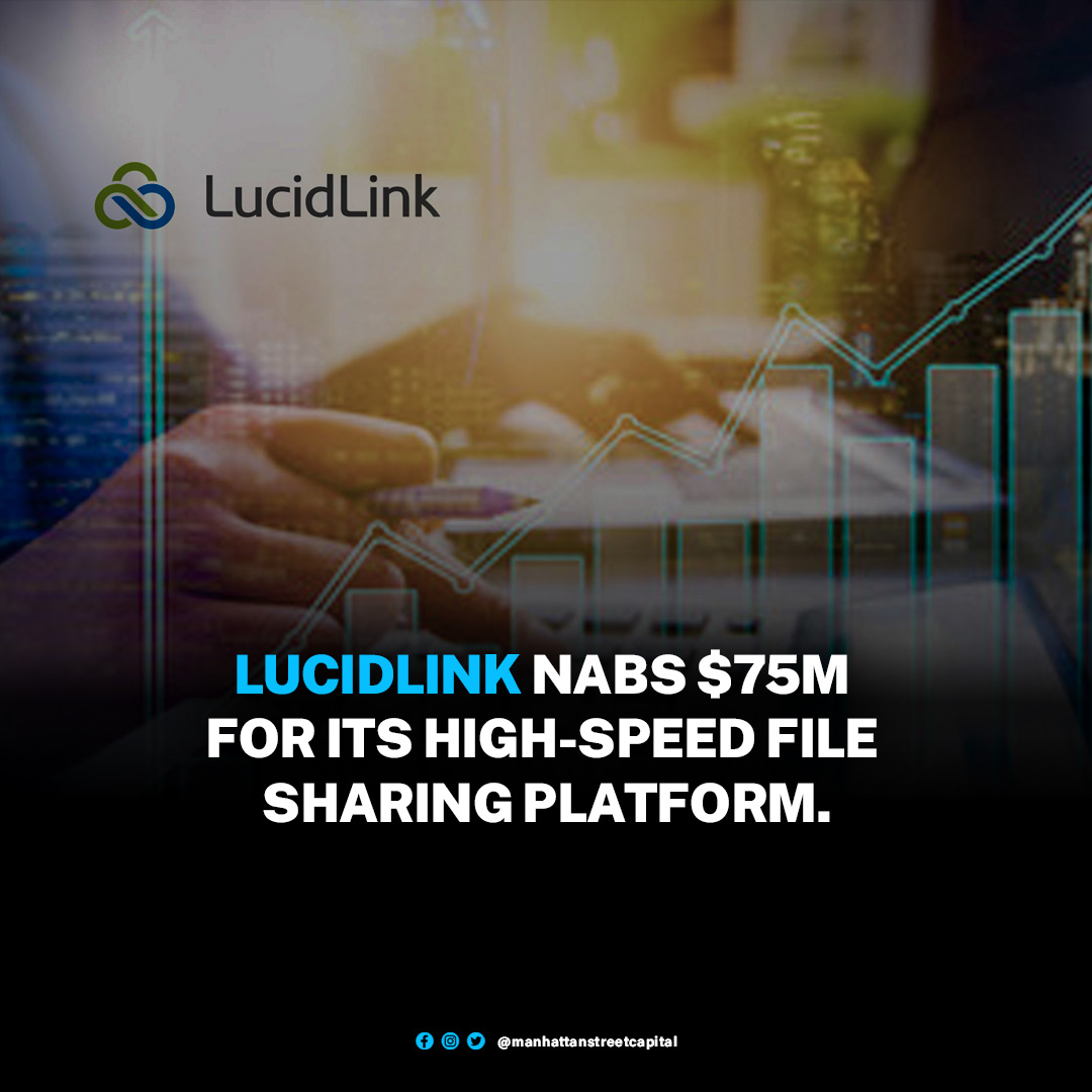 ManhattanStCap's tweet image. LucidLink Corp., the developer of a speedy file sharing platform optimized for large datasets, today announced that it has raised $75 million in funding. 

#LucidLink #FileSharing #DataOptimization #TechFunding