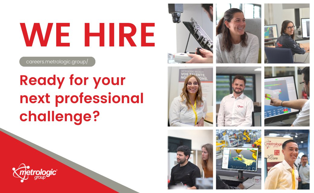Join an innovative company on a human scale 📢

Discover our open positions: lnkd.in/eGG7DuCc

#WeHire #Recruitment #3DMetrology #QualityControl #LifeAtMetrologic