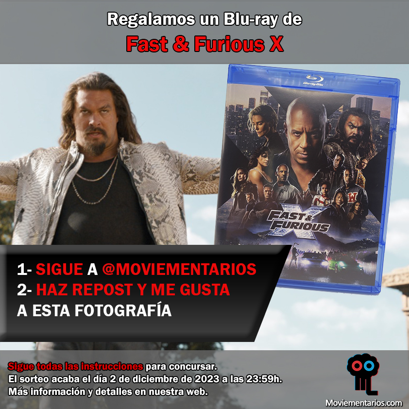 Mañana acaba el sorteo el #Bluray de #FastAndFurious10 
Aún puedes participar.
¿La quieres?
➡️ Sigue a @Moviementarios
🔃 Haz Repost y ♥️ me gusta a la fotografía

#sorteo #concurso #sorteos #gratis #free #movie #pelis #fastandfuriousx #fastx