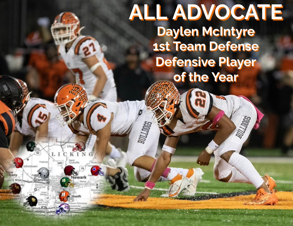 HEATHHSFOOTBALL's tweet photo. Congratulations Daylen McIntyre on being named @NewarkAdvocate Defensive Player of the Year! #itsagreatdaytobeabulldog #FOURward
Heath's McIntyre became a defensive force
https://t.co/trMKv0jsr9 https://t.co/ZKM1iZf2Co