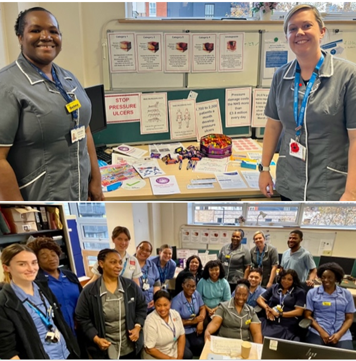 As part of the STOP the pressure week, Delma & Kayleigh from the community TVN team came and did a presentation on pressure ulcers for the Bermondsey neighbourhood nursing team. #Tissueviability#neighbourhoodnursing#proudtocare#ourNHSpeople