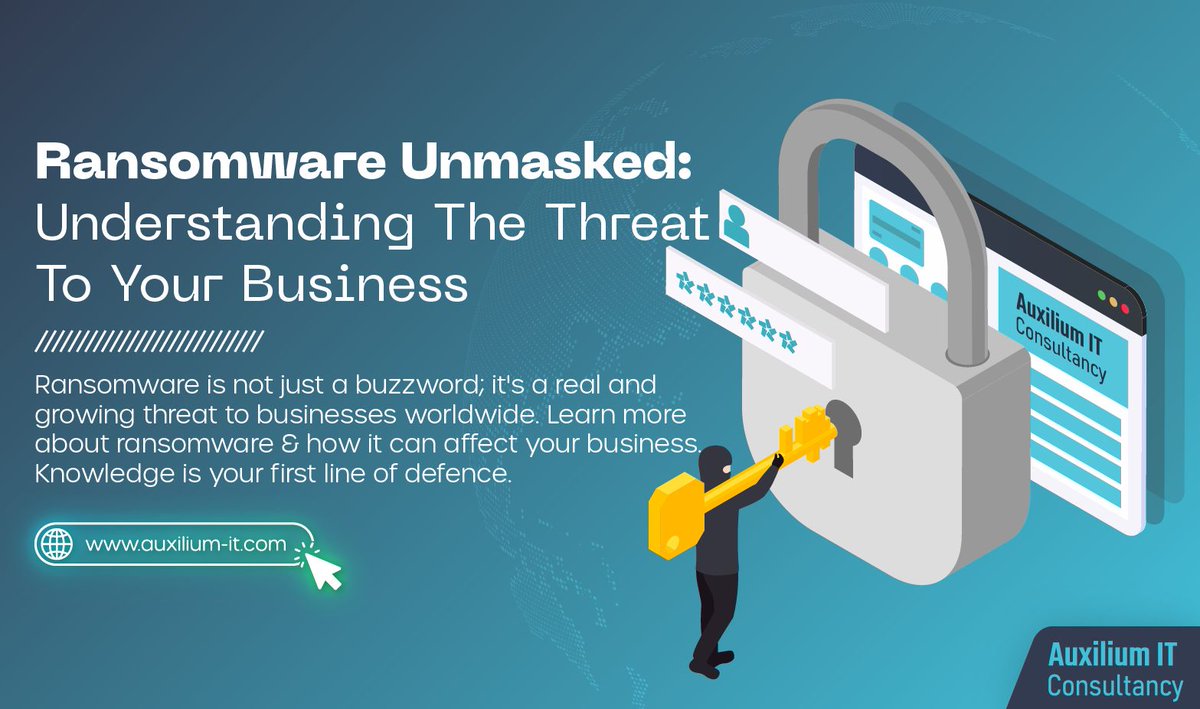 Ransomware is a serious threat to businesses worldwide. It can encrypt your data and demand a ransom, causing financial losses. Learn more about the impact of ransomware on your business. Stay informed and protect your data. #Ransomware

Learn more today: buff.ly/40PB4PL