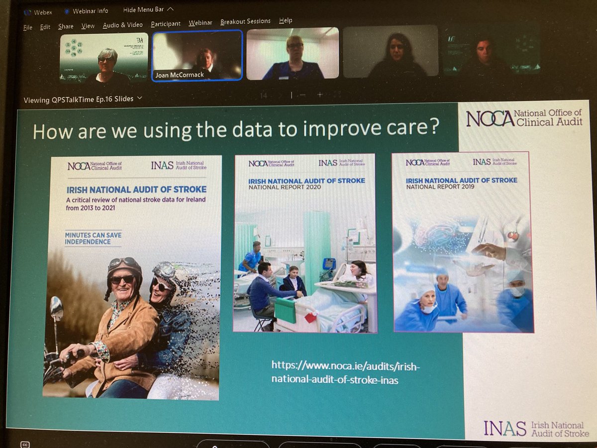 mapflynn's tweet photo. Nine years of trend data with dashboard from ⁦@noca_irl⁩ showing trends and areas for stroke care improvement. Dashboard shared with each participating services quarterly #strokeaudit swallowing screening @60% focus for improvement ⁦@NationalQPS⁩ https://t.co/lCXIVPIgLp