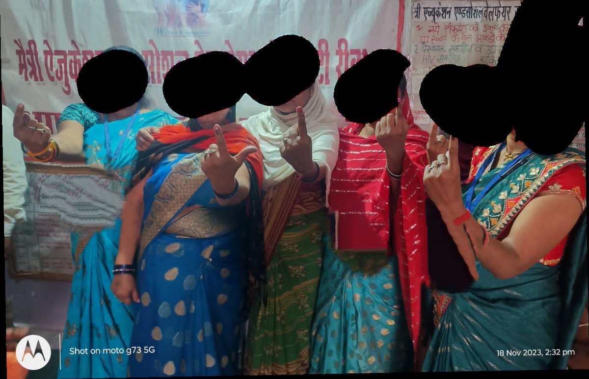 CeozpRewa's tweet photo. निर्वाचन विधानसभा सभा चुनाव 2023 स्वीप अभियान अन्तर्गत सेक्स वॉकर्स को मतदान के लिए शिविर आयोजित कर मतदान हेतु प्रेरित किया गया था जिसके फलस्वरूप 688 FSW and 389 MSW कुल 1077 ने अपने मताधिकार का उपयोग
#MPAssemblyElection2023
#ItsMyMark
#विधानसभा_निर्वाचन_2023
#JansamparkMP https://t.co/FIsDlZxGjG