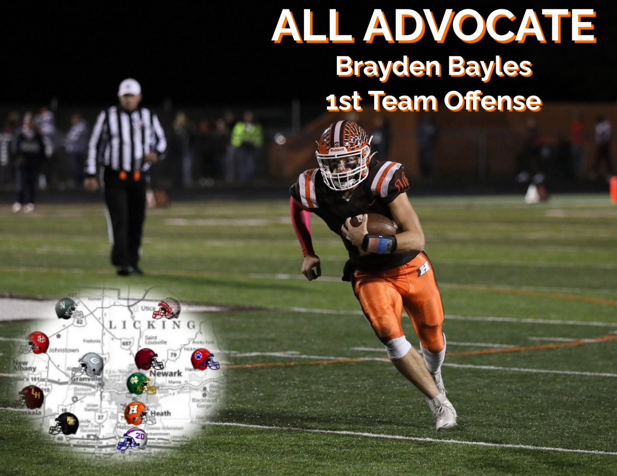 HEATHHSFOOTBALL's tweet photo. Congratulations Brayden Bayles, Connor Corbett, and Tannar Patterson on being named first team All Advocate! #itsagreatdaytobeabulldog #FOURward
@NewarkAdvocate @BraydenBayles @ConnorCorbett_7 @TanPatt0327
Check out the 2023 All-Advocate football team
https://t.co/VSc7pBKnn1 https://t.co/9lEtPHJ1vK