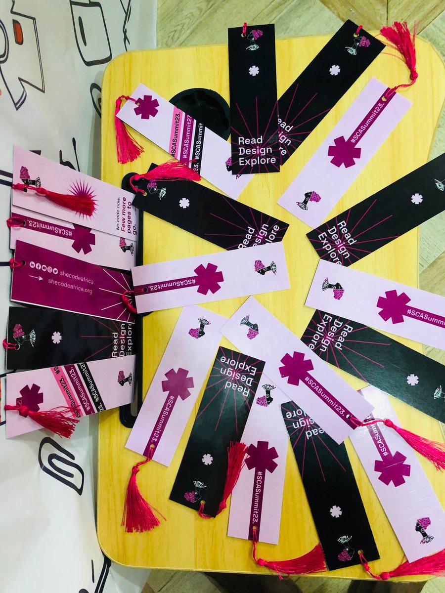 Rubycreatives_'s tweet photo. βRead, Design, Exploreβ π
Check out our Custom-made bookmarks for the awesome women of @shecodeafrica! ππ
Send us a DM now to get your customized bookmarks!
πππ
#RubyCreatives #brandingbuddy #branding #prints #bookmarks #packaging https://t.co/cX2Rt6g5mA