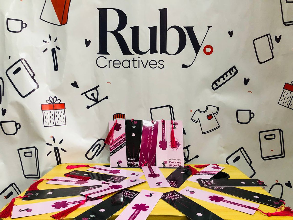 Rubycreatives_'s tweet photo. βRead, Design, Exploreβ π
Check out our Custom-made bookmarks for the awesome women of @shecodeafrica! ππ
Send us a DM now to get your customized bookmarks!
πππ
#RubyCreatives #brandingbuddy #branding #prints #bookmarks #packaging https://t.co/cX2Rt6g5mA