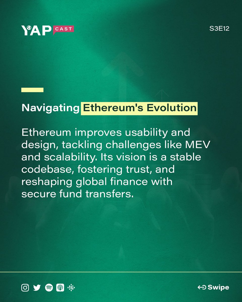 yapcast_'s tweet photo. Can addressing usability and scalability challenges help crypto achieve mainstream adoption? 🤔

In S3E12, @christine_dkim, VP of Research at @galaxyhq looks at how Ethereum and DeFi can revolutionise finance with @samanthawyap.

Listen here🎧https://t.co/fdlrTZ7Kx8 https://t.co/fRfiTS8gio