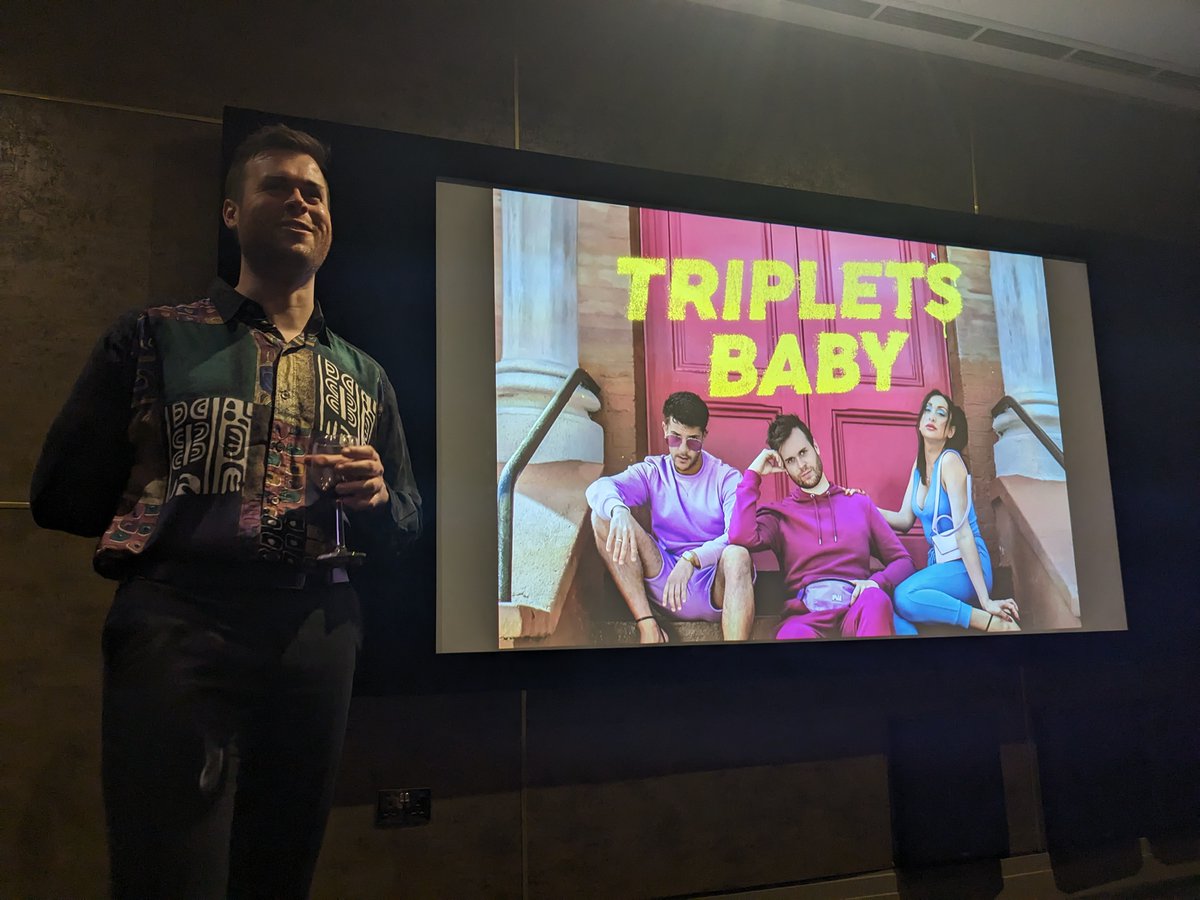 Delighted to preview the superstar @nathan_foad's new comedy teaser for Triplets Baby last night. Created and directed by Nathan and starring alongside Vahid Gold and Saskia Chana.