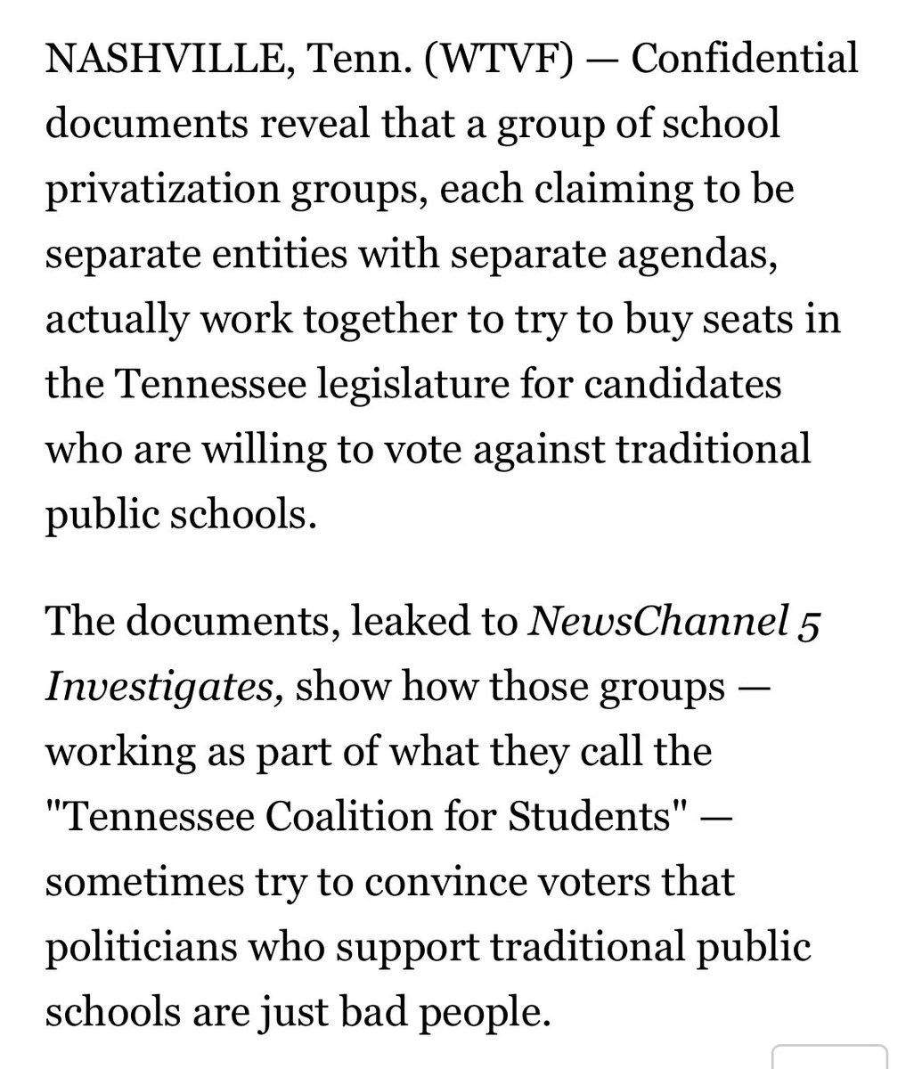 JRClemmons's tweet photo. Take note! It’s no coincidence that @GovBillLee has made it clear that his No. 1 legislative agenda item in 2024 is expanding his voucher scam statewide. Of course, his folks in TN House GOP are all in. 💰💰💰 (Source: @NC5) https://t.co/CaZ4FsNAaO https://t.co/GYuTQai4AZ