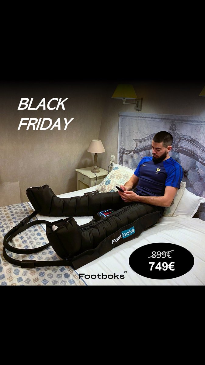 footboks's tweet photo. 🔋 150€ de remise sur les bottes de récupération Footboks PRO™ pour la #BlackWeek

🦵 8 Zones de compression
⏺️ 6 programmes intelligents 
➕ Pression jusqu'à 260 mmHg
🔋 Jusqu'à 4h d'utilisation sur batterie

https://t.co/5Im1UPiwyg https://t.co/eNCBDO64s1