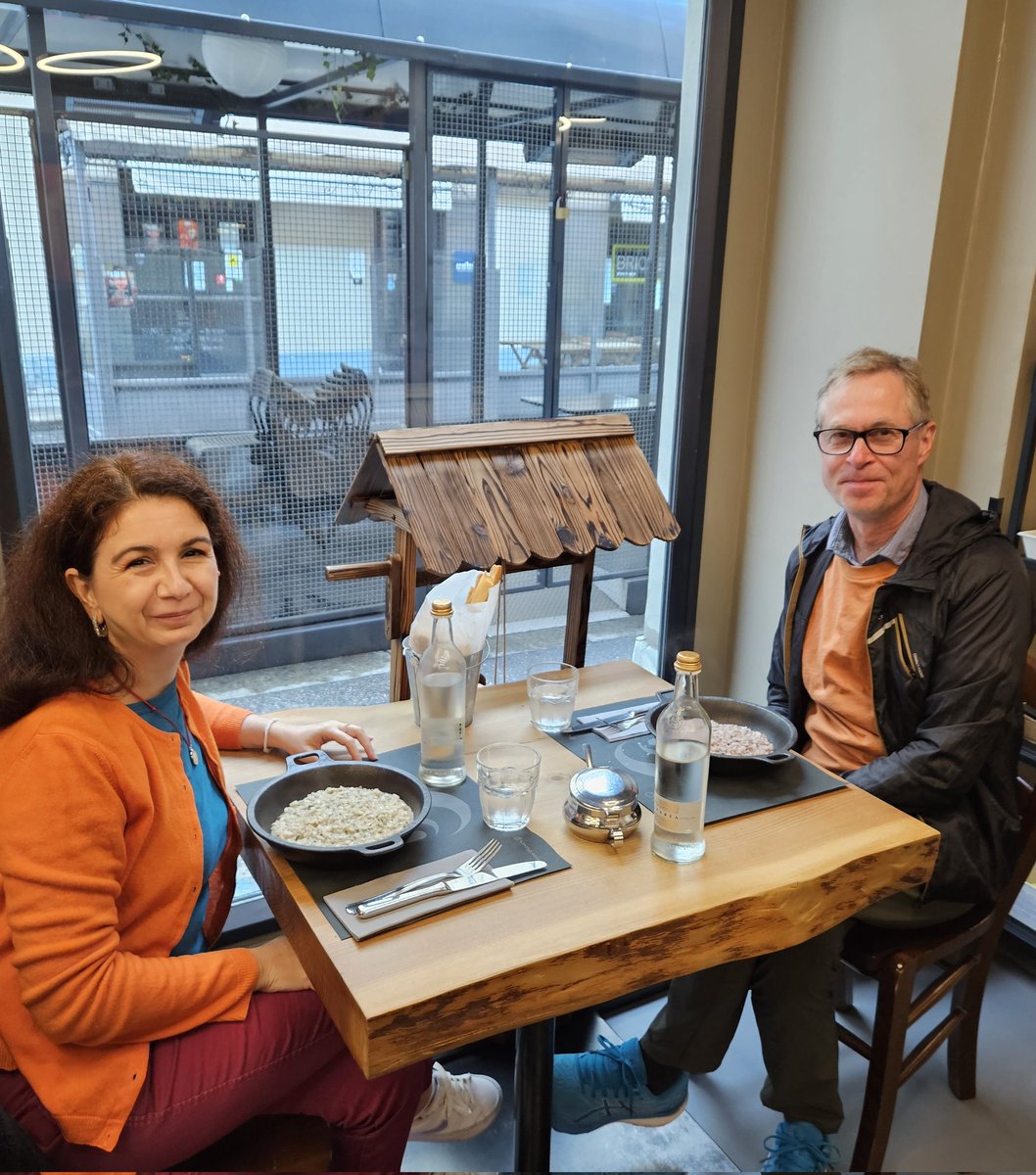 turinepi's tweet photo. Throwback to when Martin came to #turin and we had cappuccino w 🥐, a walk downtown from the #synagogue to #piazzacastello and #risotto 😜 ➡️ https://t.co/gidO2jWTGP #torino #walkingtours #tastings #conciergeservices #privateclasses #northernitaly #winetravel #foodietravel https://t.co/6tAFRU89GC