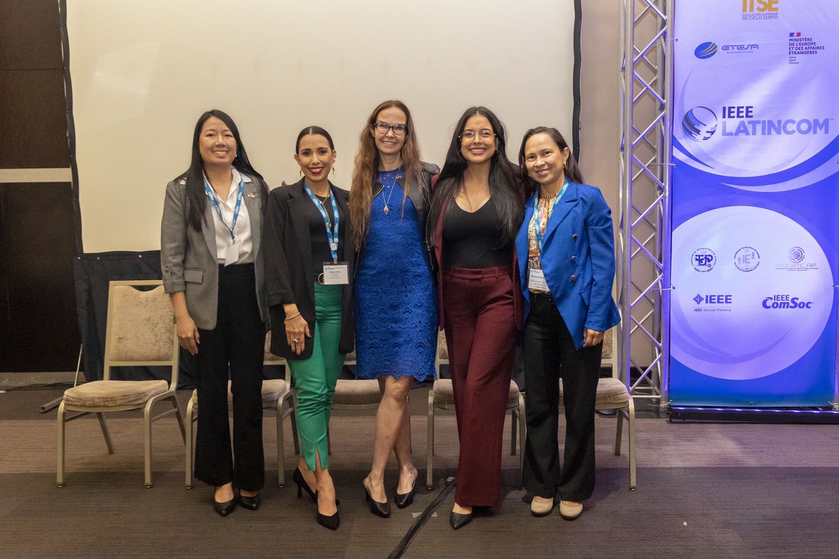 ITSIAS1's tweet photo. Felicitamos a @ysaez22 por su impactante participación en el Panel WICE durante Latincom 2023. Como fuerza impulsora detrás de ITSIAS, no solo fue panelista, sino que también organizó magistralmente este evento empoderador. 👩💻 #ITSIAS #Latincom2023 #WICE @UTPInvestiga https://t.co/VcnRQbBGqI