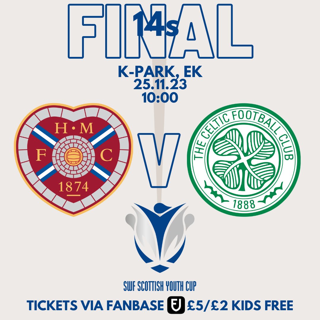 TIME TO PERFORM

With the <a href="/ScottishPower/">ScottishPower</a> Youth Challenge Cup Finals out the way, attention now turns to the Scottish Youth Cup, featuring teams from the National Academy Programme. 
First up on Saturday, the 14s final has Heart of Midlothian vs Celtic. #BeTheDifference