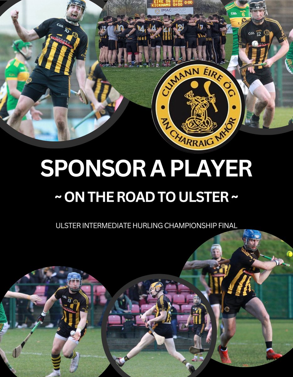 EireOg's tweet photo. SPONSOR A PLAYER ⚫️🟡
ON THE ROAD TO ULSTER !

Read below for more details ⬇️ https://t.co/kPNsfLEu4A