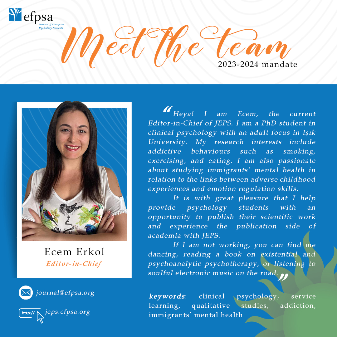 JEPS - Journal of European Psychology Students tweet media