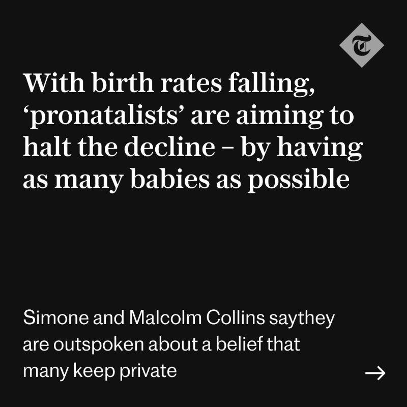 Telegraph's tweet photo. Pronatalism has been gaining currency in Silicon Valley and the wider tech industry, Elon Musk included. Here's why.