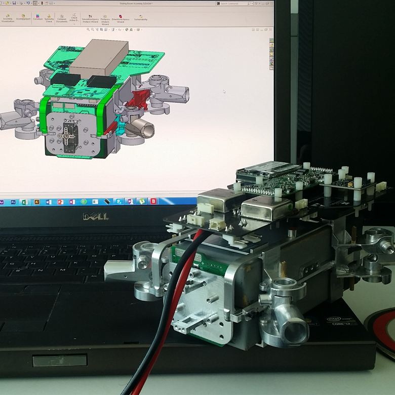 RemoteSense_co's tweet photo. From #CAD to reality; #CNC machined folding #drone #airframe. @RemoteSense_co https://t.co/0cr6xLwcLq