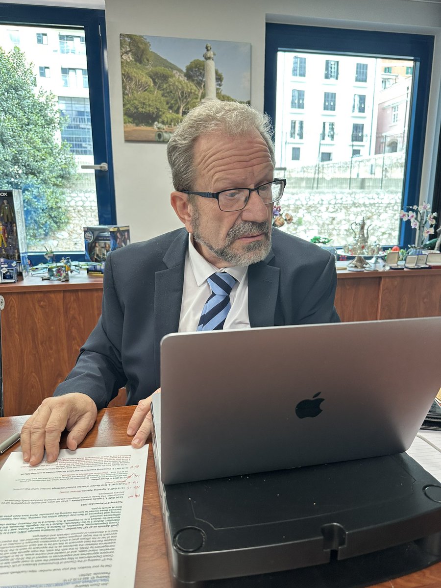 ThinkingGreenGI's tweet photo. Chairing the UK OT and CD Environment Minister’s Council meeting. #greenleaders #wecare #islands @GibraltarGov @cortes_john https://t.co/b8i40f0fgF
