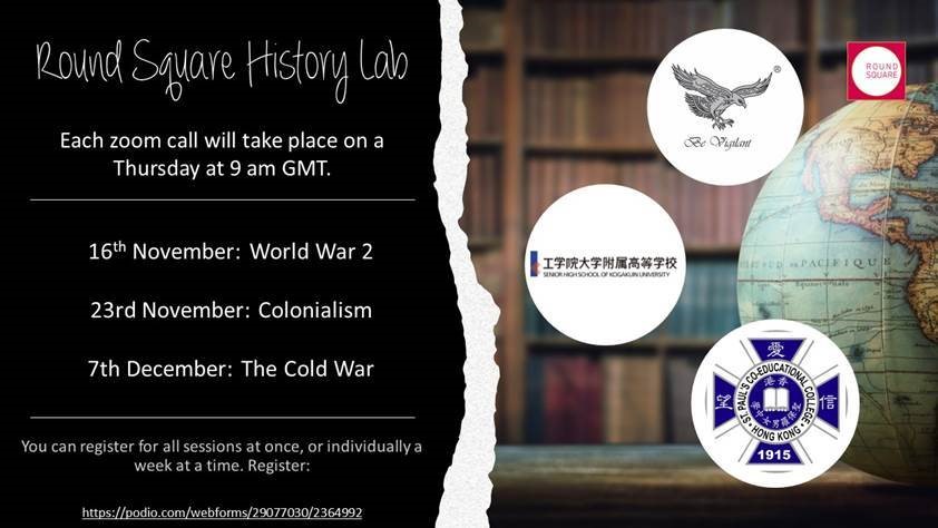BJAB_History's tweet photo. In a global #RoundSquare history conference #bjab students engaged with students from 34 different countries about experiences of WW2 in Belgium. More opportunities to come. #bjabopportunities https://t.co/bnbZrjZtsj