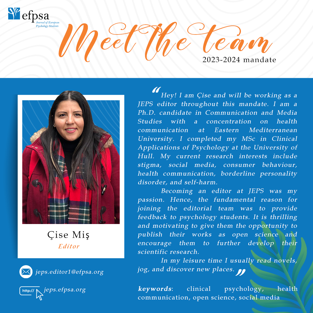 JEPS - Journal of European Psychology Students tweet media