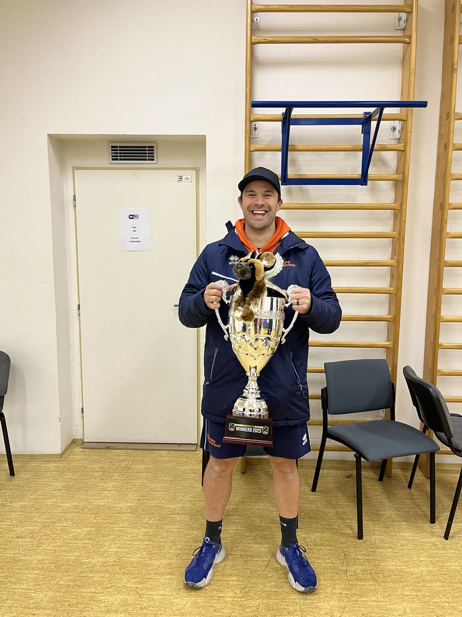 mcgahanmitch's tweet photo. HISTORY MADE! 🇳🇱🏆A first trophy for @RugbyNLD, European Men’s u20 champions &amp; qualification for @WorldRugby junior world trophy for next year. Privileged to be apart of the amazing journey with this special group of players &amp; staff! #wilddogs https://t.co/8Yh3WJMPNN