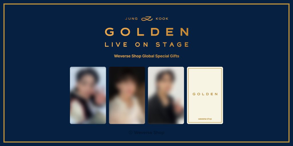 bts GOLDEN weverse 購入特典 live on stage