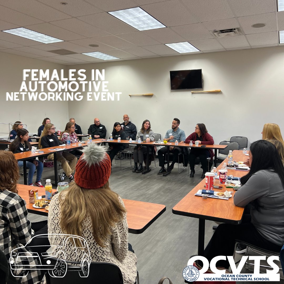 Our nontraditional students in auto programs attended a networking event with many industry professionals &amp; heard stories from industry leaders. The meeting ended with Q&amp;A. It was an informative and inspiring morning! There is SO much opportunity for women in auto! <a href="/OCVTS/">OCVTS</a>