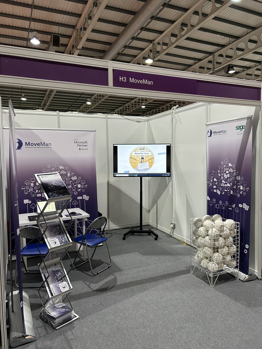 MoveManPro's tweet image. Here at the @moversstorers today and tomorrow. Pop along for a chat at Stand H3 and grab a football #moversandstorers23 #movemanfootball