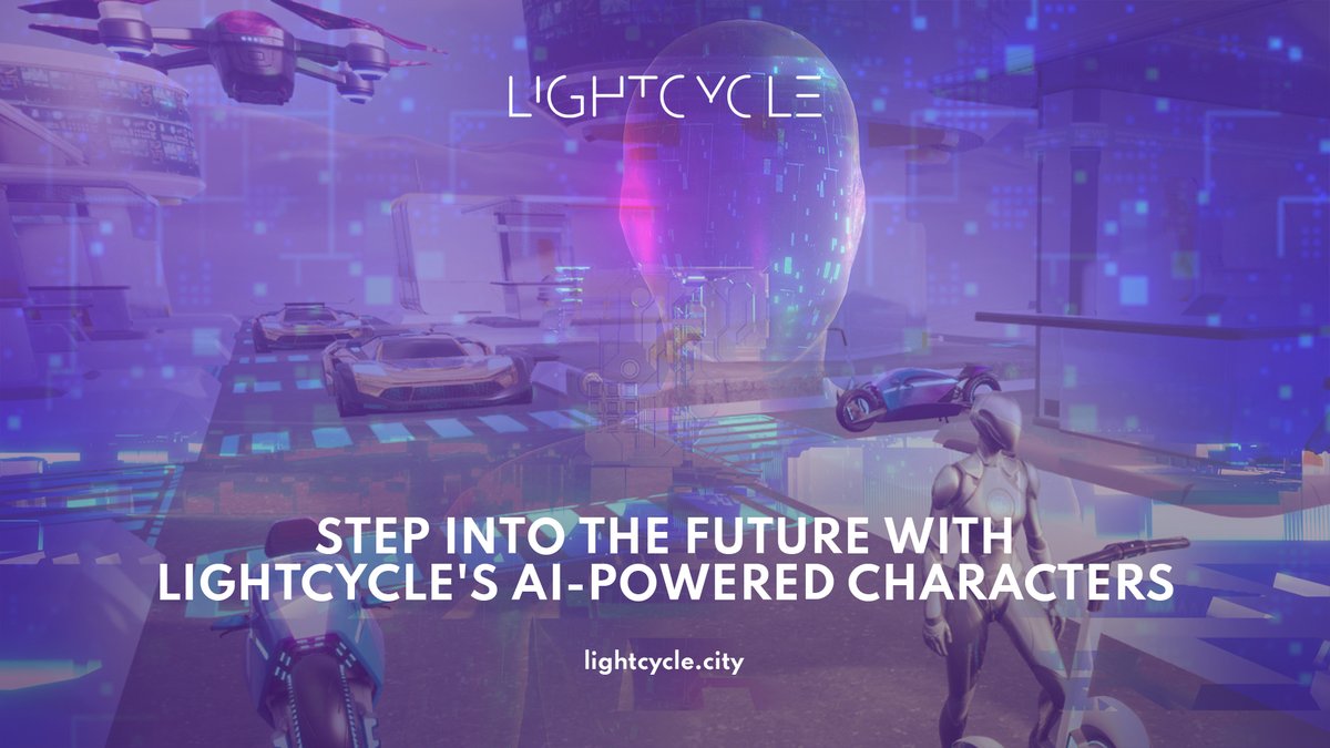 LightCycle_City's tweet image. Step into the future with #LightCycle&apos;s AI-powered characters. Engage in conversations that feel real, as technology blurs the lines between virtual and actual interaction. 🗣️🤖 
#AIInteraction #VirtualChat #metaverse #web3 #virtualcity #AI