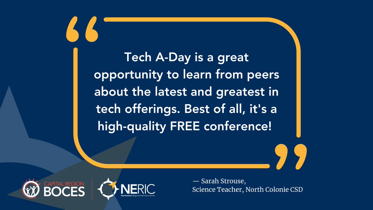 Elevate your tech expertise at the biggest NERIC event of the year! Join us at the Albany Capital Center on Dec. 15 for a free day of unparalleled learning, networking and fun. Secure your spot now: bit.ly/3EfwYXt