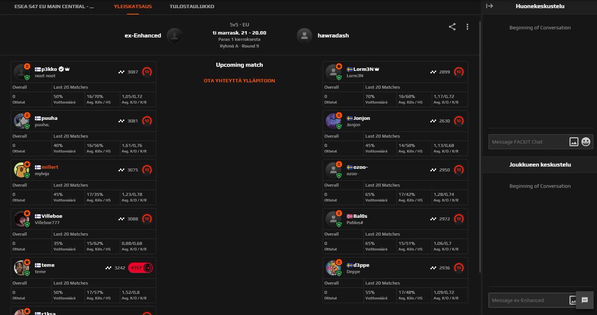 tänään esea mainia lisää 👍🔥 4-4 record
klo 20 twitch/stunttimake 👇