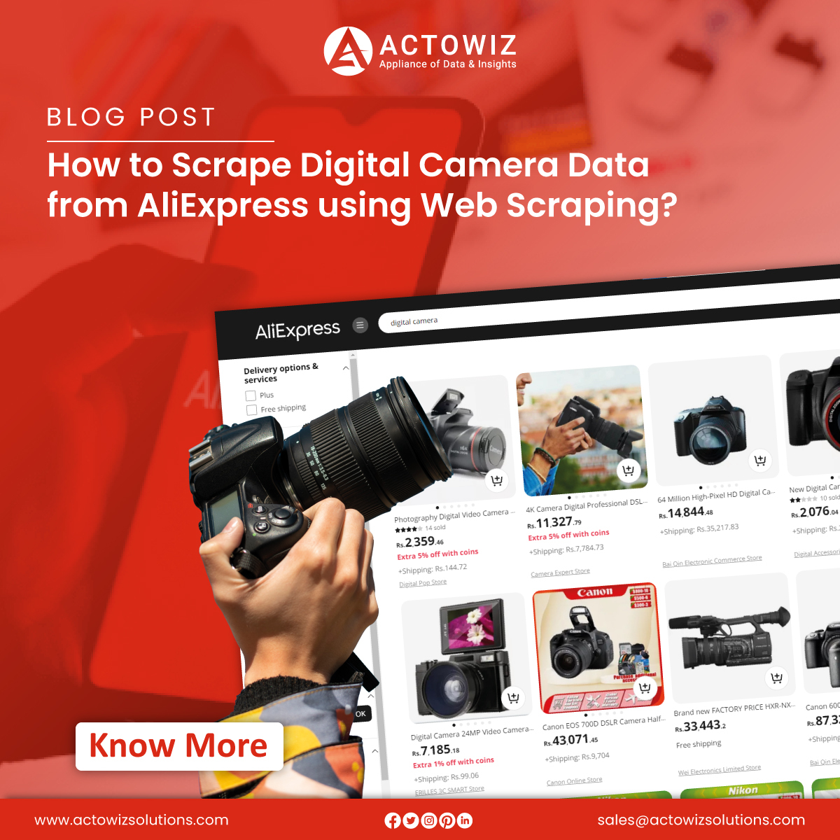 actowizsolution's tweet image. In this guide we will walk you through #scrapingdigitalcameradata from AliExpress using #webscrapingtechniques.
medium.com/@actowiz/how-t…
#AliExpressDataScraping #AliExpressDataScraper #ScrapeAliExpressData #DataCollection #AliExpressDataCollection #actowizsolutions #usa #uk #uae