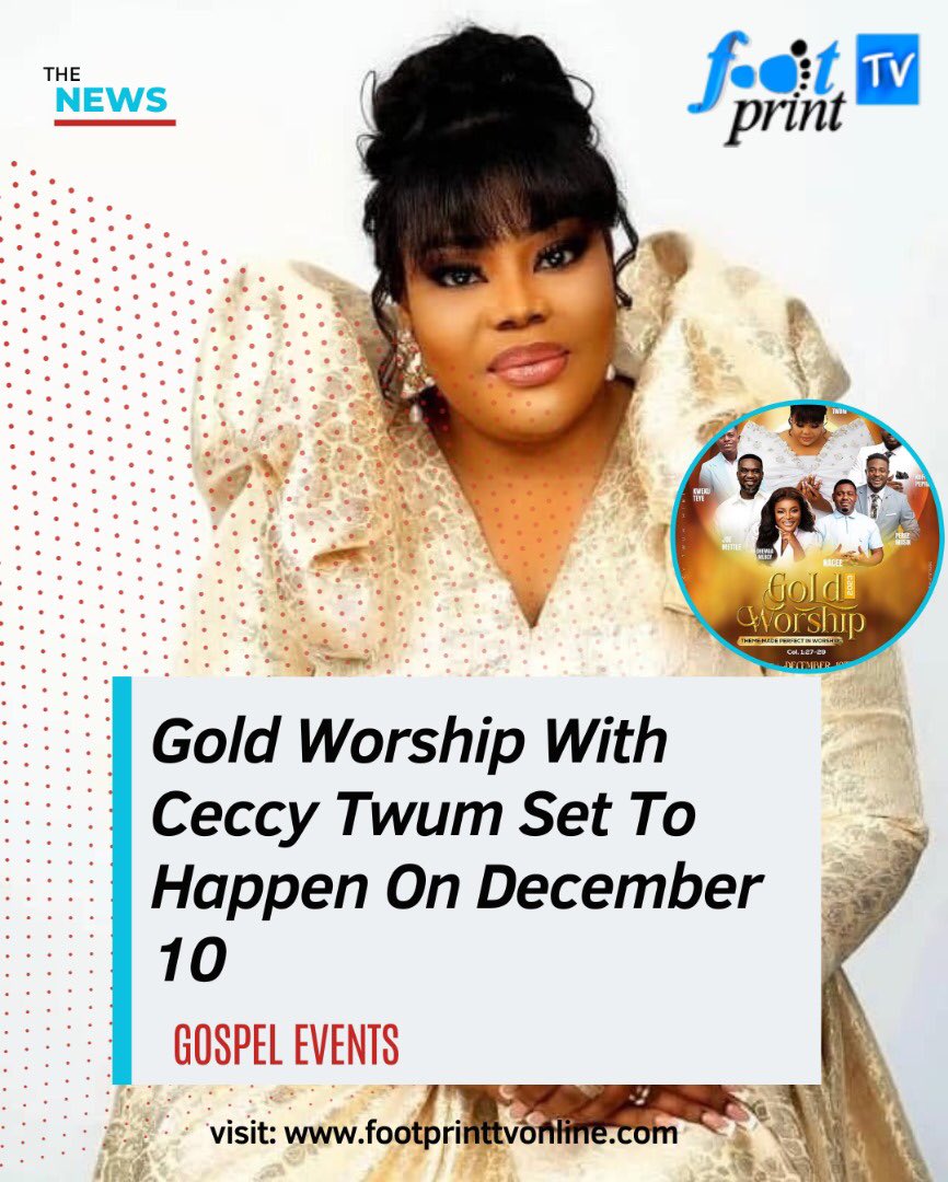 Gold Worship With @ceccytwummusic ❤️👌🏾🙏🙌 If Jesus Christ Be Lifted Up In Worship, He Will Draw Us Unto Himself And Perfect That Which Concerns us. Read full article here footprinttvonline.com/gold-worship-w… #footprinttv #gospel #ceccytwummusic