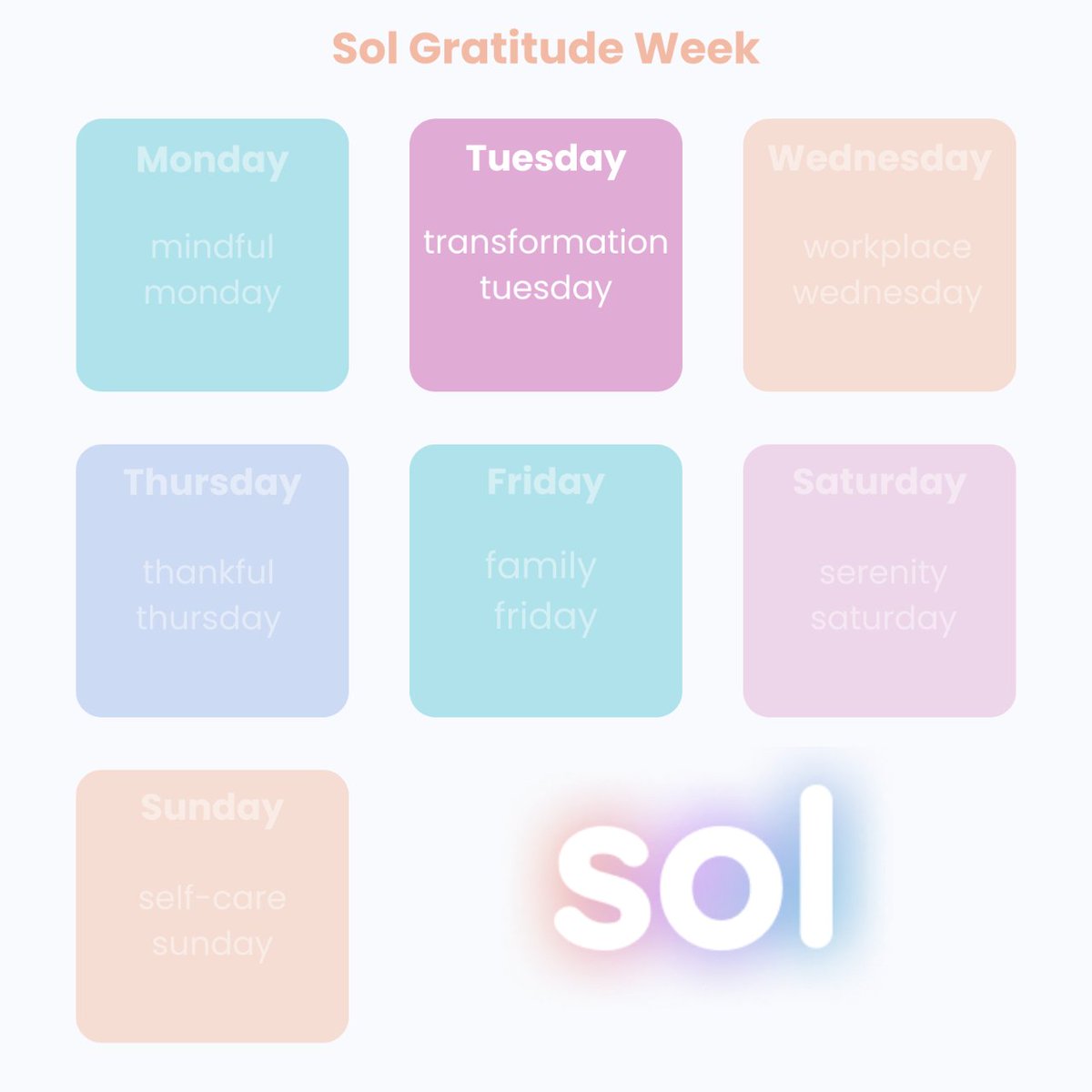 For Sol's #TransformationTuesday, let's take a moment to reflect on the transformations that have shaped your life.

Whether it's overcoming challenges or changing perspectives, each transformation is a testament to your growth.

Share your transformations in the comments. 👇