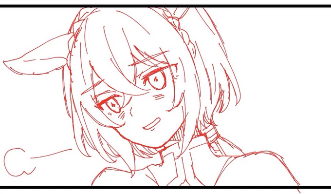 今描いてるやつ 