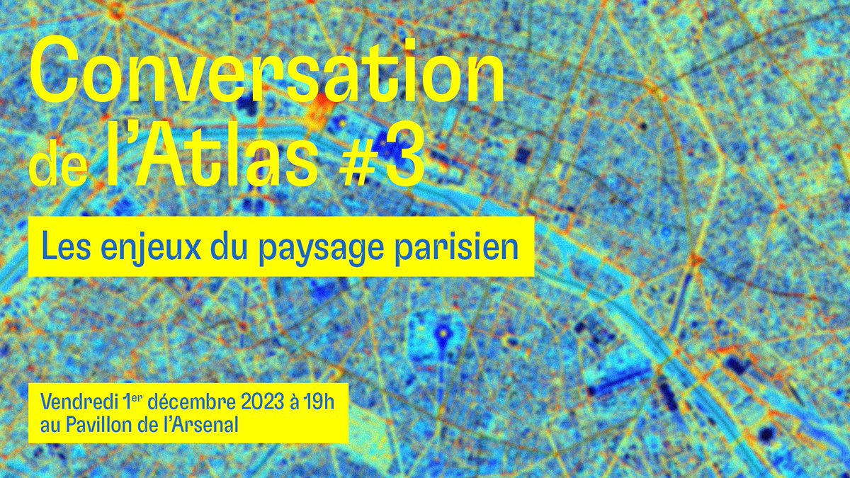 🗺️Conversation de l'Atlas #3 sur les enjeux du paysage parisien
📍Vendredi 1er décembre à 19h au <a href="/PavillonArsenal/">PAVILLON ARSENAL</a>
✍️Inscription gratuite sur caue.pr-rooms.com/release.aspx?I…