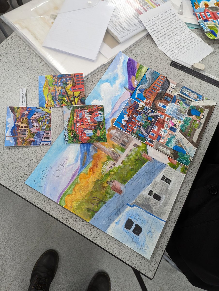 MrMcmylor's tweet photo. Ziyin(Year 9) working on a beautiful research page on our artist @ChrisCyprus. Absolutely incredible. @NewmanRCCollege @ArtatNewmanRC https://t.co/hBqSKULMI1