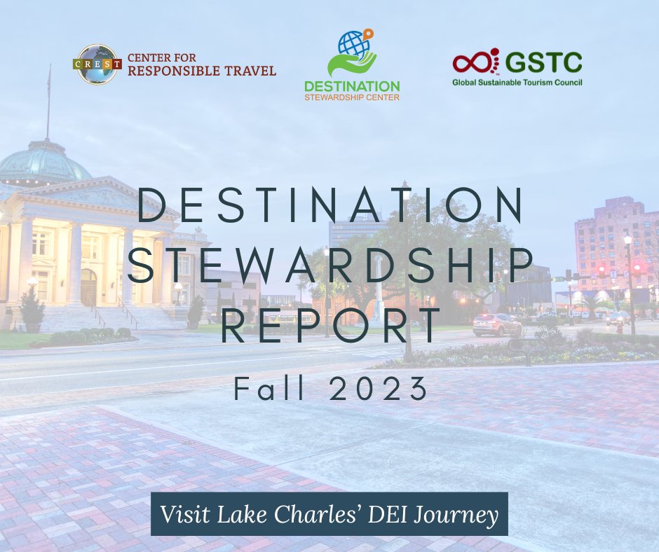 🌐 The Fall 2023 Destination Stewardship Report is out! 🌐 Why does diversity, equity, and inclusion (DEI) matter for destinations and what can DMOs do to better integrate DEI principles into their work? Read more about the Lake Charles' journey here: hhttps://loom.ly/X2gmTnY