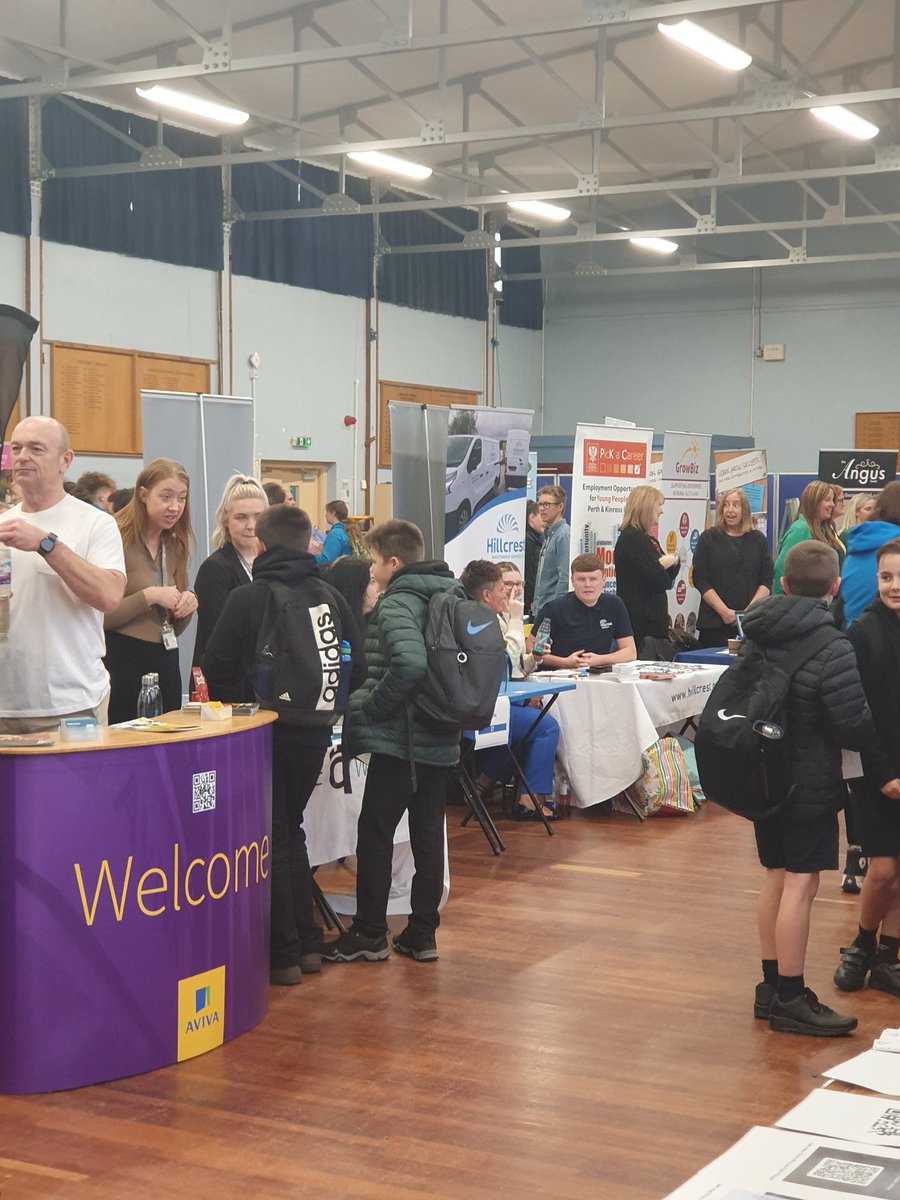 Our annual Careers Fair is well underway with over 50 exhibitors.  Big thanks to ALL for supporting and to our organising team with special mention to Melissa, Sandra, Corrine and Anna. <a href="/DYWTayCities/">DYW Tay Cities</a>