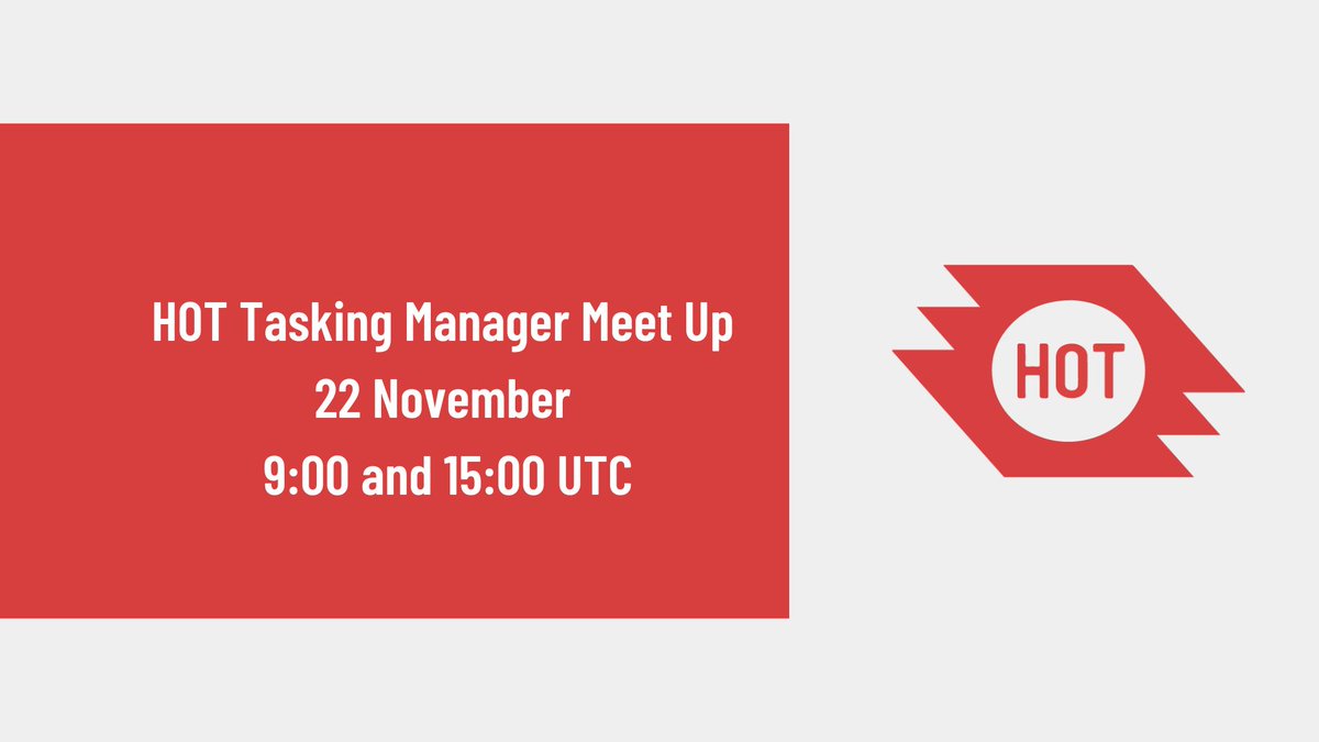 PKangalova's tweet photo. 📢Register and join the Monthly HOT Tasking Manager Meet Up tomorrow 22 November 9:00 or 15:00UTC https://t.co/RonBiXYYNt Hope to see you there! @hotosm @naxanp #taskingmanager @ramya_ragupathy https://t.co/vjJmL7eNkS