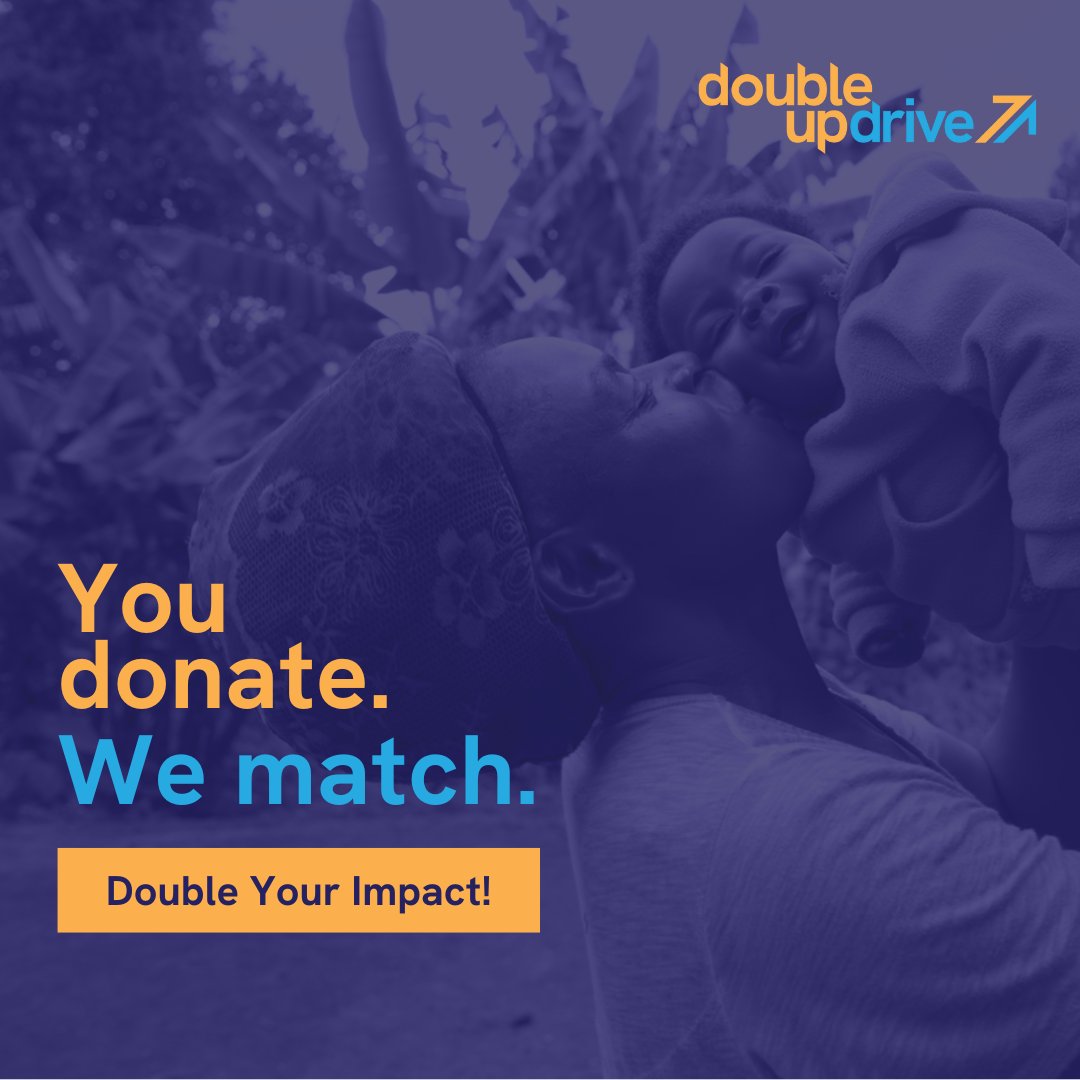 This year’s match drive will be live in 7 days! Our mission at Double Up Drive is to encourage greater generosity by raising money for matching challenges and creating awareness for highly impactful charities.

Visit our website to find out more: doubleupdrive.org
