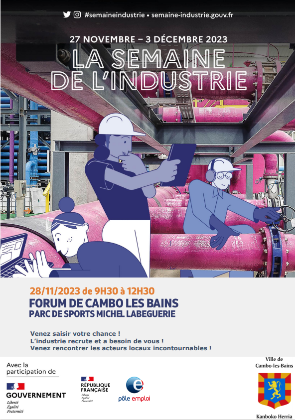 MecadaqGroup's tweet photo. >>> Salon de l'emploi

MECADAQ GROUP sera présent au Forum de l’emploi de l’Industrie de Cambo-les-Bains le mardi 28/11 prochain, dans le cadre de la #SemaineIndustrie
Nous avons hâte de vous rencontrer !

#IndustrieRecrute #IndustrieAeronautique #métiers #SemaineIndustrie https://t.co/xtpIAVtewY