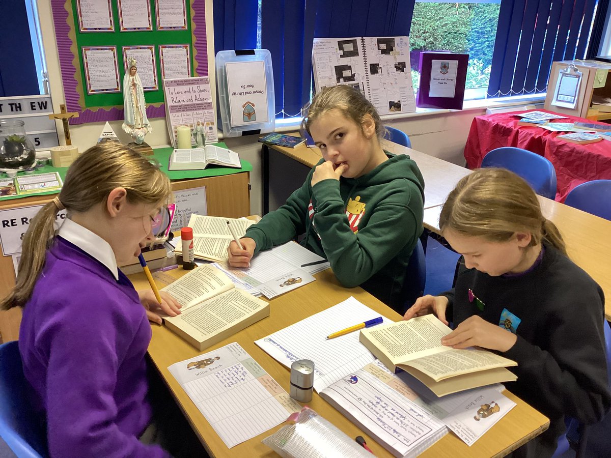 ourladyqop's tweet photo. Year 6 children have been working hard to summarise impressions of characters by skimming and scanning their shared text Goodnight Mister Tom 📖 Great VIPERS skills! 🐍 📕 #OLQPReading https://t.co/lX0Sj0kUjI