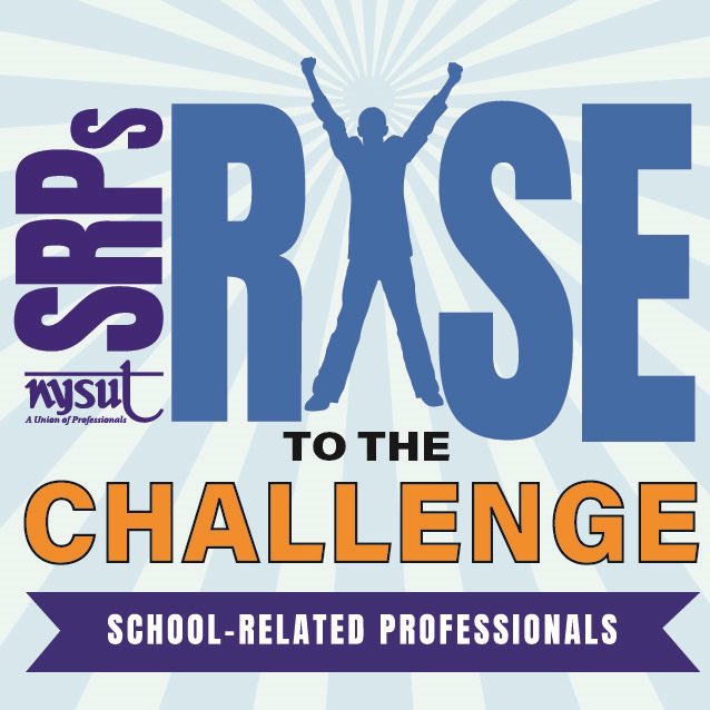 NYSUT2VP's tweet photo. Today is NYS School Related Professional Recognition Day. Please remember to take a moment and thank our incredible SRPs who day in and day out Rise to the Challenge!! @nysut https://t.co/tBafB7FEVh