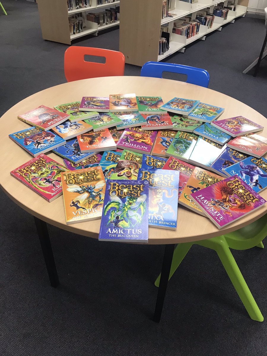 LSPLIBRARY1's tweet photo. A lovely selection of Beast Quest books were donated today for our library. A massive thank you from all at LSP 📚 https://t.co/ZnWgLlBaAW